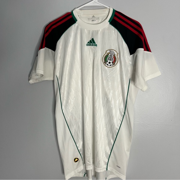 Mexico National Team Goalkeeper Jersey Mens Medium White Adidas 2010 Futbol
